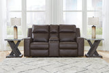 Lavenhorne Sofa, Loveseat and Recliner in Umber - PKG015545