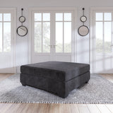 Lavernett 3-Piece Sectional with Ottoman in Charcoal - PKG016155