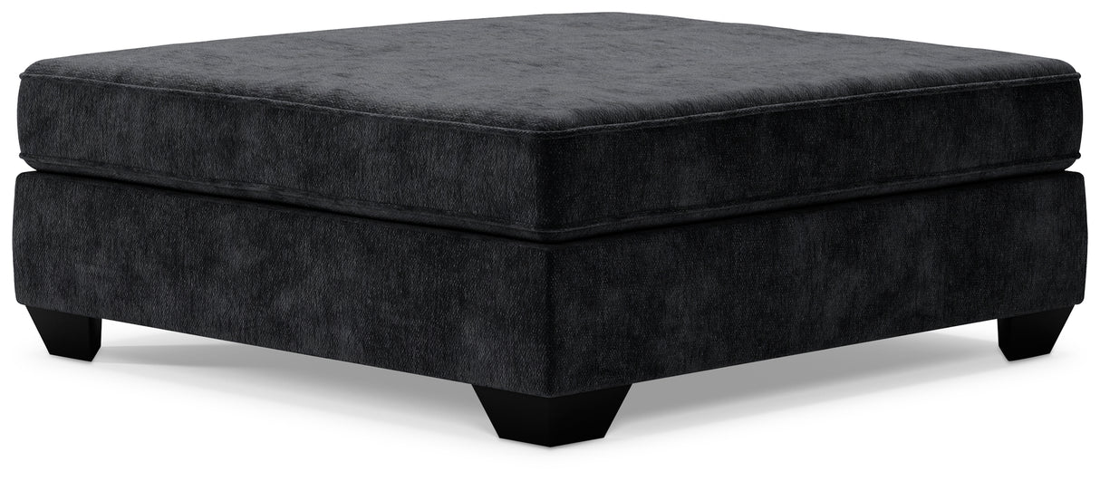 Lavernett 3-Piece Sectional with Ottoman in Charcoal - PKG016155