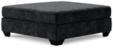 Lavernett 3-Piece Sectional with Ottoman in Charcoal - PKG016155