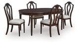 Lavinton Dining Table and 4 Chairs in Brown - PKG021770