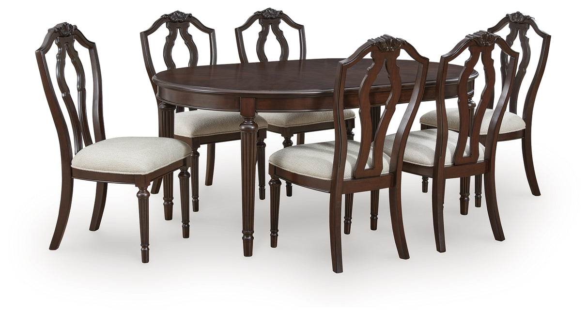 Lavinton Dining Table and 6 Chairs in Brown from Ashley - Luna Furniture