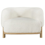 Lawler Upholstered Barrel Back Accent Chair Ivory - 903169