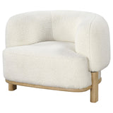 Lawler Upholstered Barrel Back Accent Chair Ivory - 903169