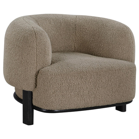 Lawler Upholstered Barrel Back Accent Chair Mushroom - 903170