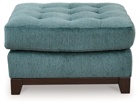 Laylabrook Chair and Ottoman in Teal - PKG016493