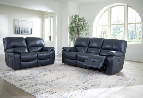 Leesworth Sofa and Loveseat in Ocean - PKG016542