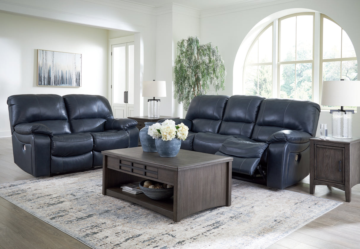 Leesworth Sofa and Loveseat in Ocean - PKG016542