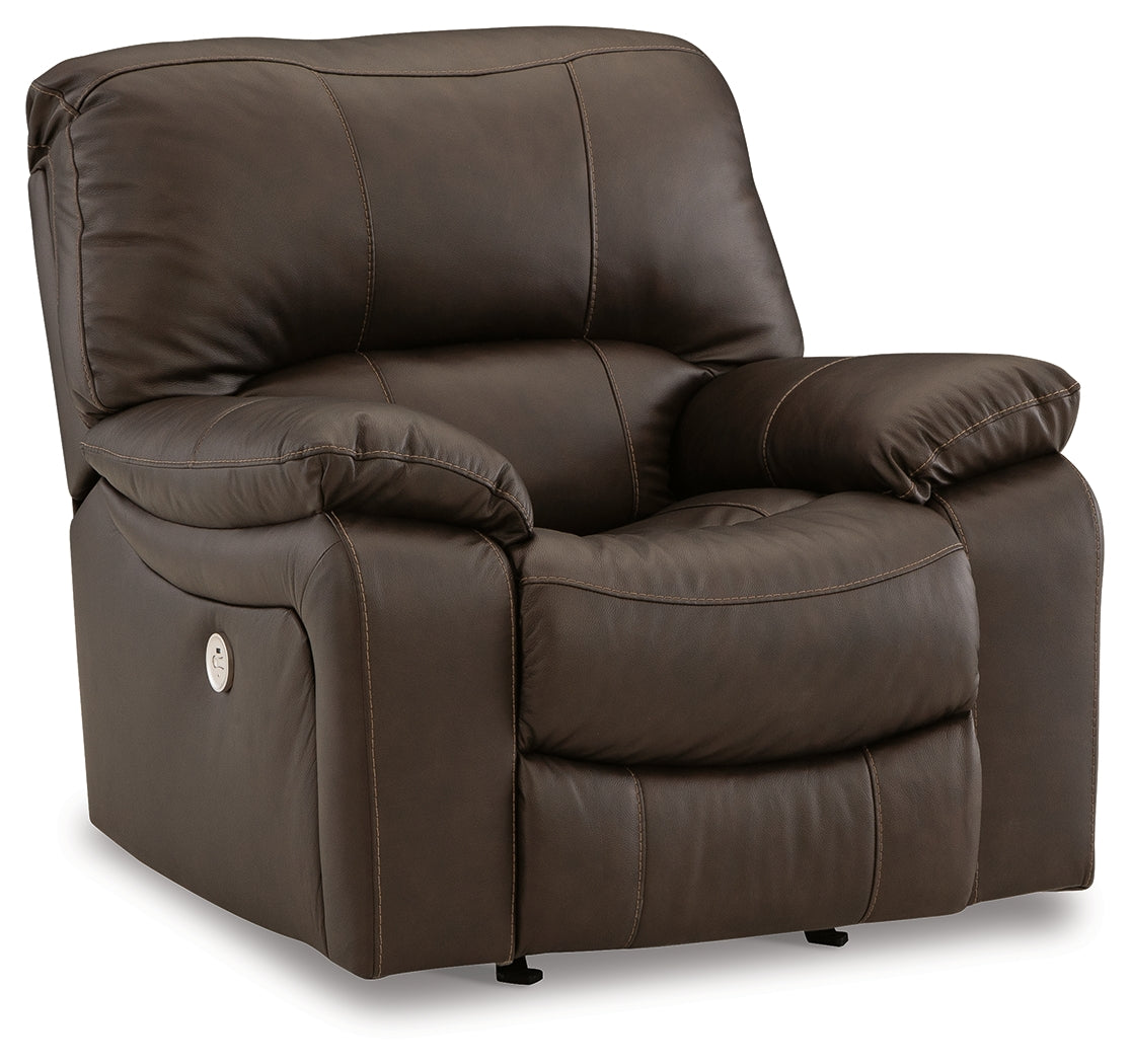 Leesworth Sofa, Loveseat and Recliner in Dark Brown - PKG015116