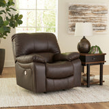 Leesworth Sofa, Loveseat and Recliner in Dark Brown - PKG015116