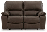 Leesworth Sofa, Loveseat and Recliner in Dark Brown - PKG015116