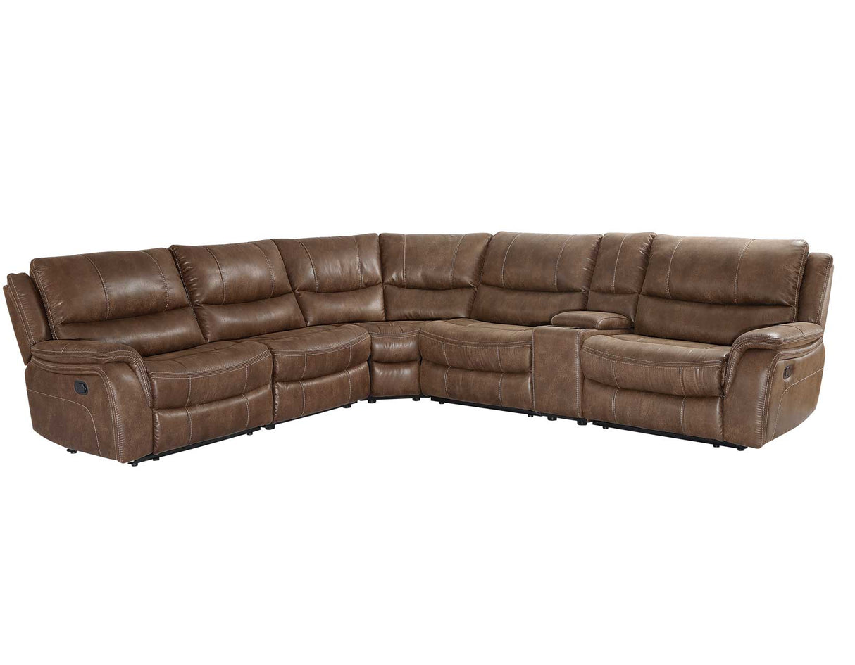 Lehi 6-Piece Manual Reclining Sectional from Steve Silver - Luna Furniture