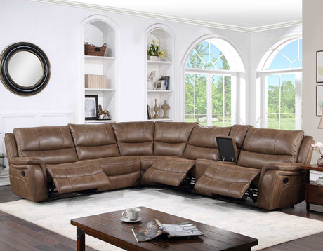 Lehi 6-Piece Manual Reclining Sectional - SET | LH9750LRB | LH9750ACB | LH9750WB | LH9750ARB | LH9750CB | LH9750RRB