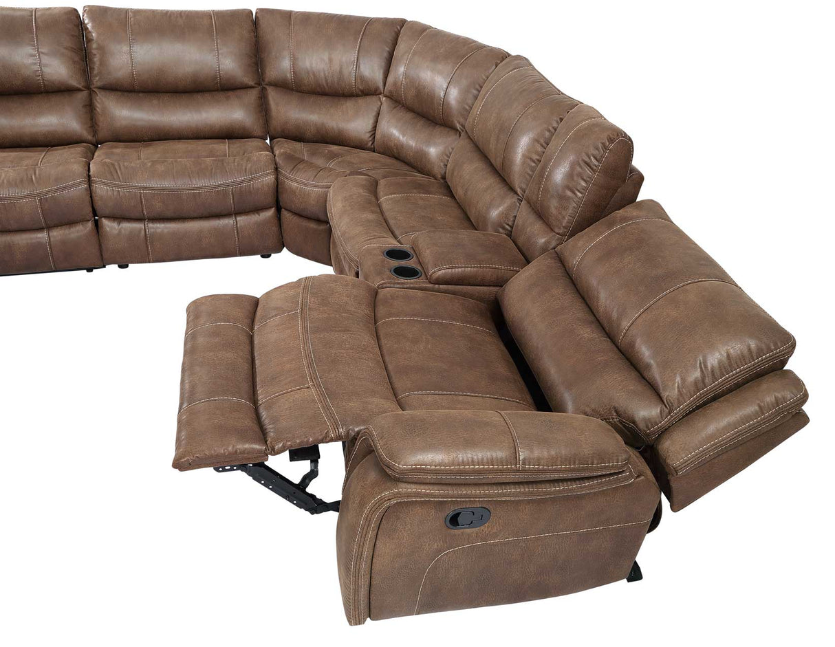 Lehi 6-Piece Manual Reclining Sectional from Steve Silver - Luna Furniture