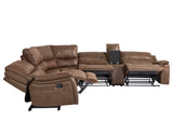 Lehi 6-Piece Manual Reclining Sectional from Steve Silver - Luna Furniture