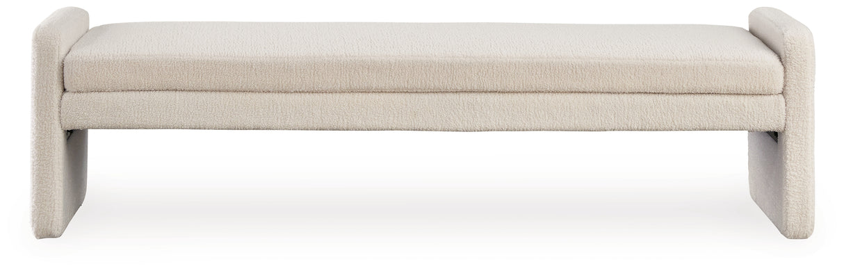 Lembertson Ecru Accent Bench - A3000714