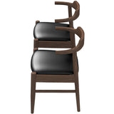 Leon Mid-Century Modern Leather Dining Chair (Set of 2) - DCH00603702