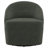 Leon Upholstered Accent Swivel Barrel Chair Hunter Green - 903075