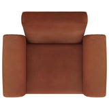 Liana Rust Orange Upholstered Roll Arm Accent Armchair from Coaster - Luna Furniture