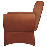 Liana Rust Orange Upholstered Roll Arm Accent Armchair from Coaster - Luna Furniture