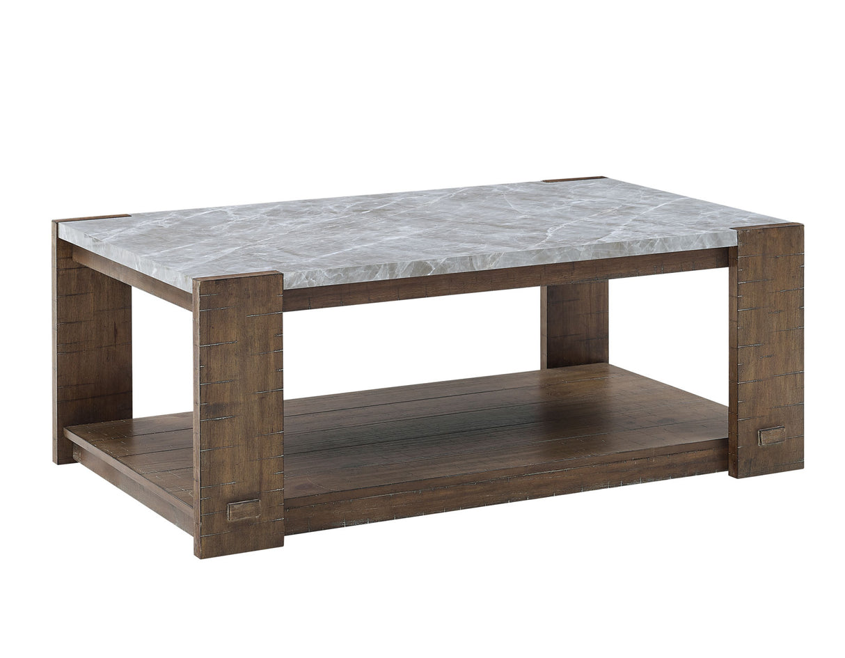 Libby Sintered Stone Coffee Table w/Casters from Steve Silver - Luna Furniture