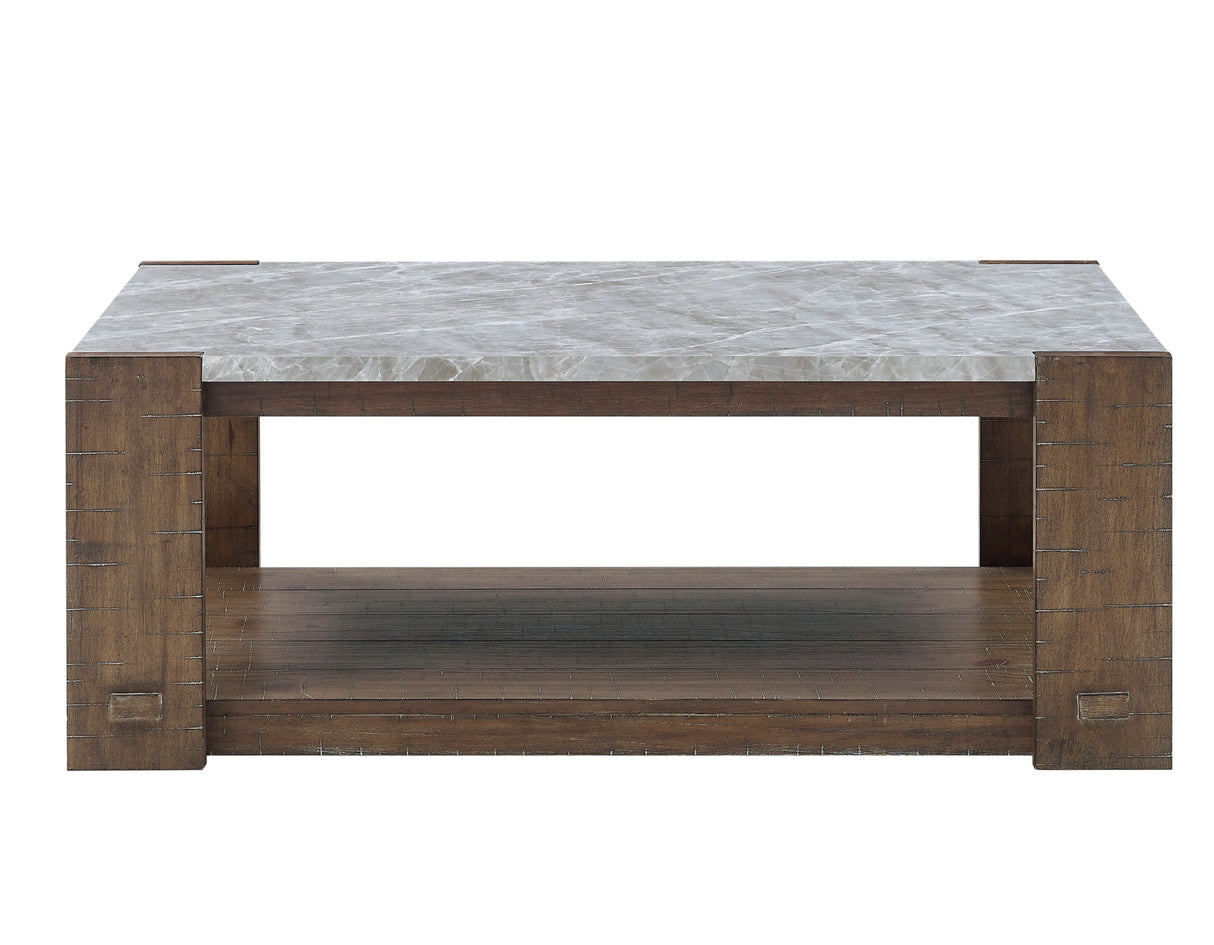 Libby Sintered Stone Coffee Table w/Casters from Steve Silver - Luna Furniture