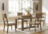 Light Brown Cabalynn Dining Table and 4 Chairs - PKG015571