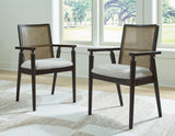 Light Brown Galliden Dining Table and 6 Chairs with Storage - PKG017106