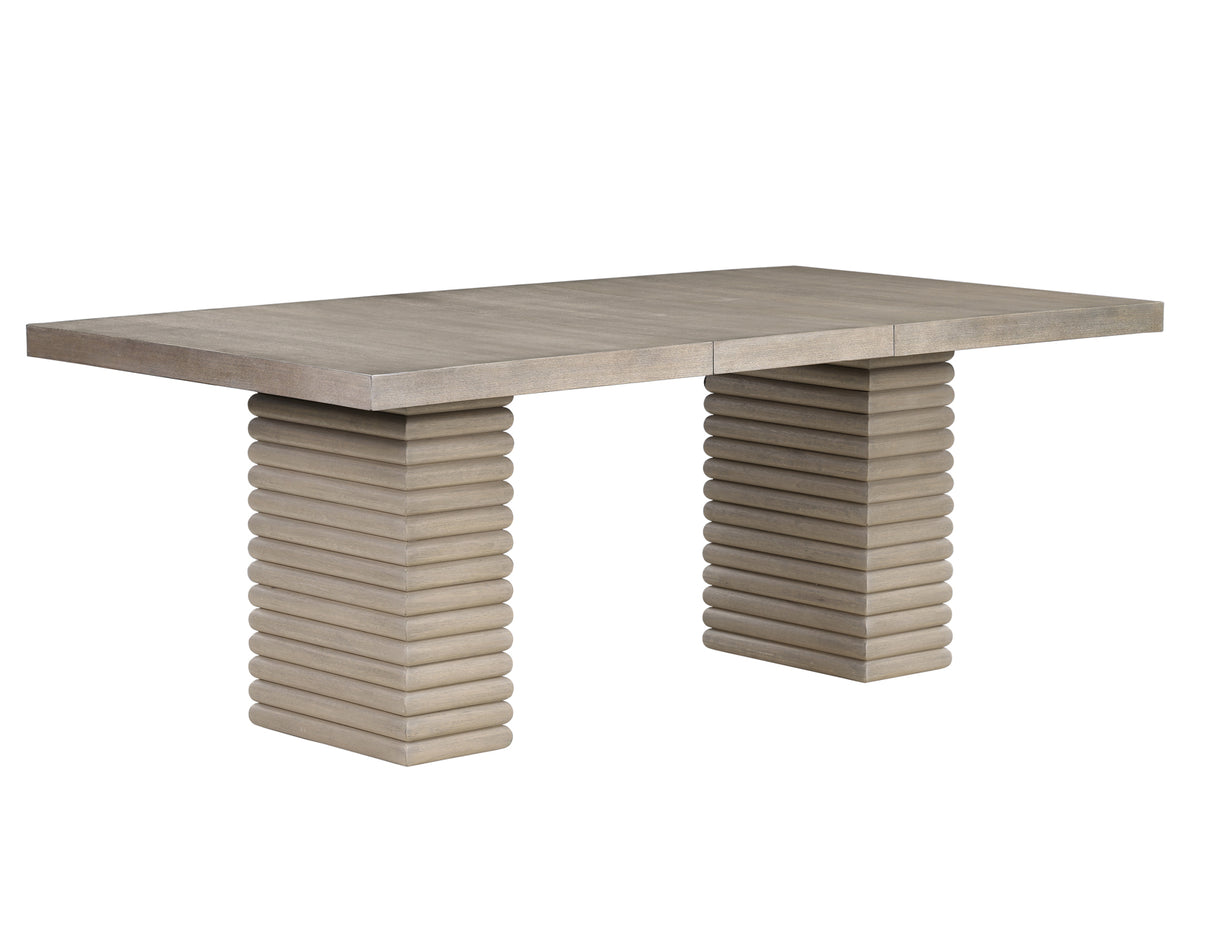 Lily 60-78″ Dining Table w/18-inch Leaf - SET | LLY500TT | LLY500TB