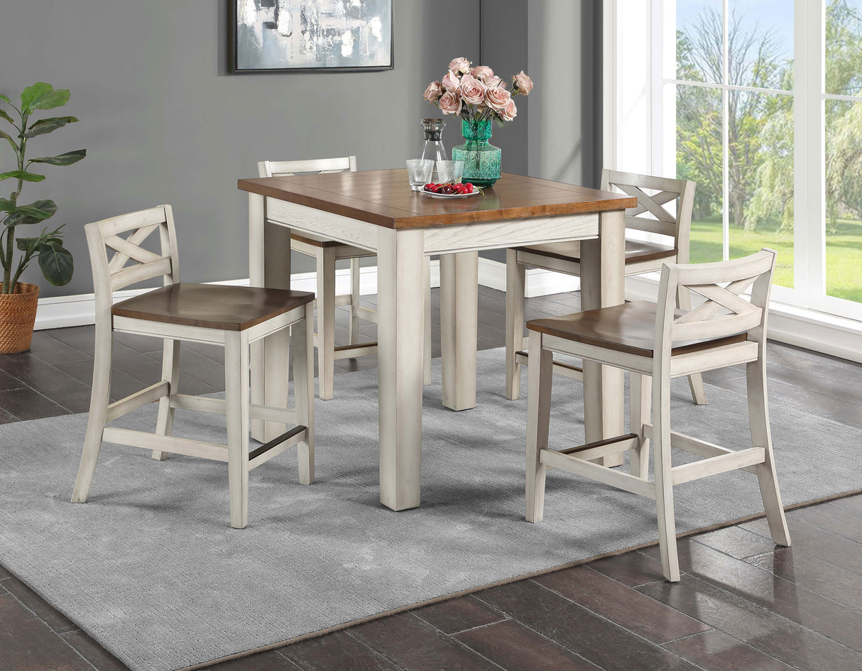 Lindale 5-Pack Counter Dining Set(Table & 4 Counter Stools) from Steve Silver - Luna Furniture