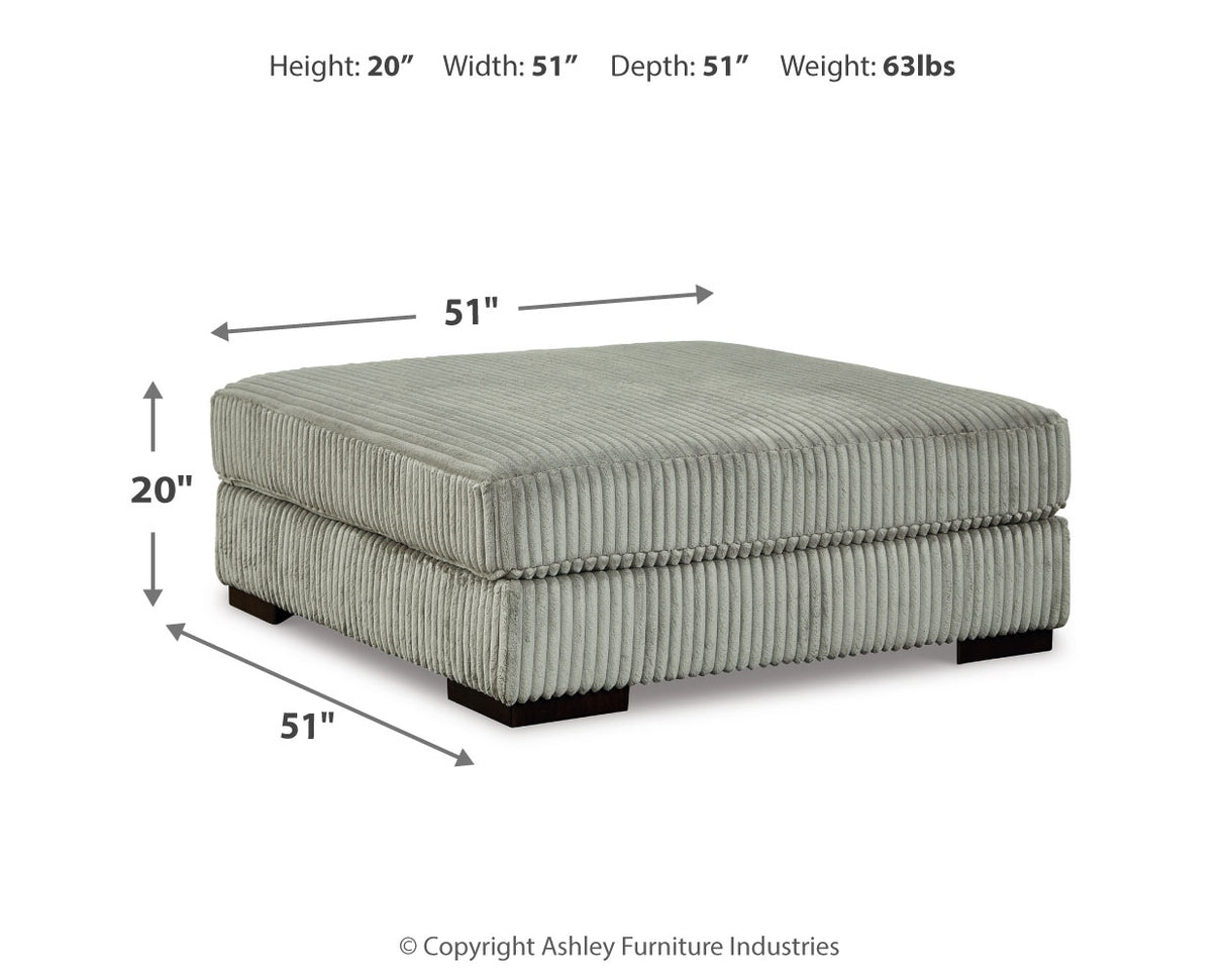 Lindyn 6-Piece Sectional with Ottoman in Fog - PKG016107