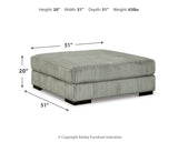 Lindyn 6-Piece Sectional with Ottoman in Fog - PKG016107