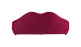 Lips Maroon Velvet Loveseat 81" - LIPSMAROON-L