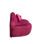 Lips Maroon Velvet Loveseat 81" - LIPSMAROON-L