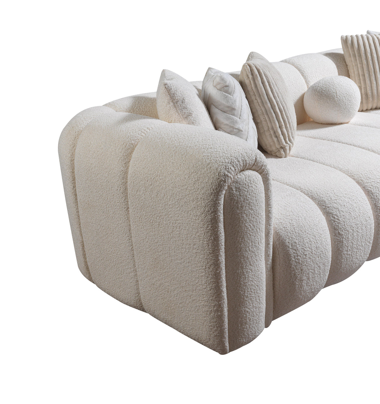 Lis Ivory Boucle RAF Sectional - LISIV-RSEC - 