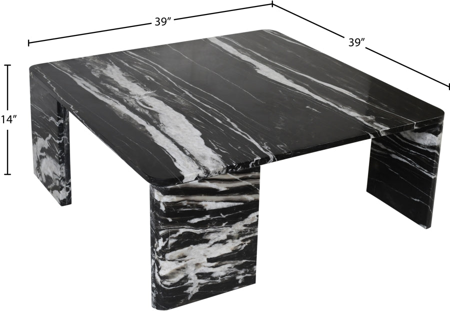 Livorno Coffee Table in Black from Meridian - Luna Furniture