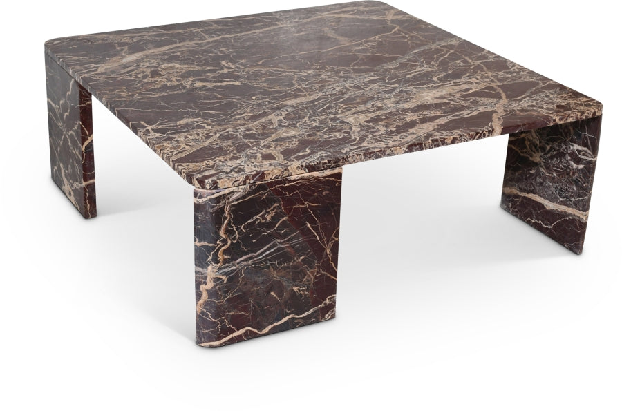 Livorno Coffee Table in Burgundy from Meridian - Luna Furniture