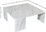 Livorno Coffee Table in White from Meridian - Luna Furniture