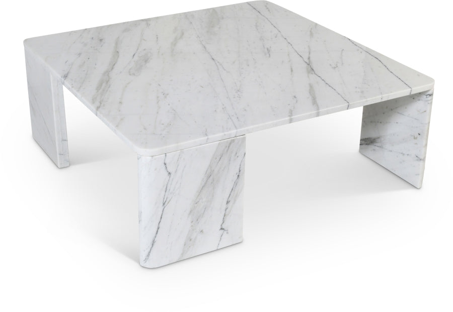 Livorno Coffee Table in White from Meridian - Luna Furniture