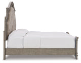 Lodenbay California King Panel Bed with Dresser in Antique Gray from Ashley - Luna Furniture