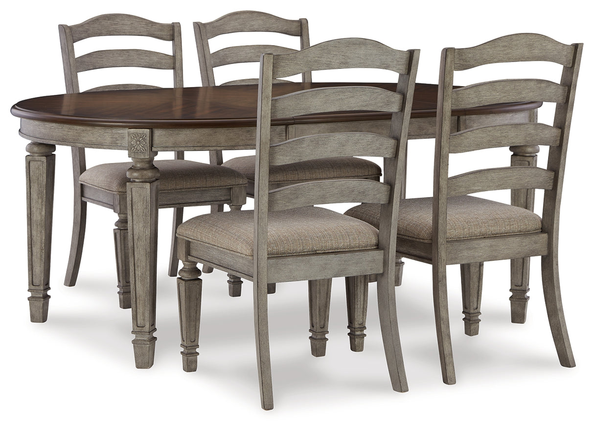 Lodenbay Dining Table and 4 Chairs in Two-tone - PKG012094