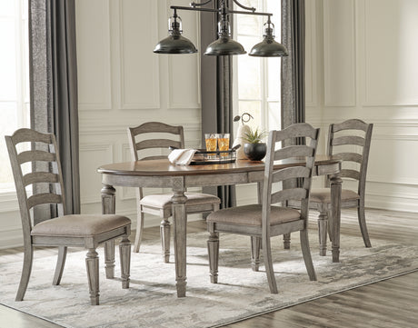 Lodenbay Dining Table and 4 Chairs in Two-tone - PKG012094