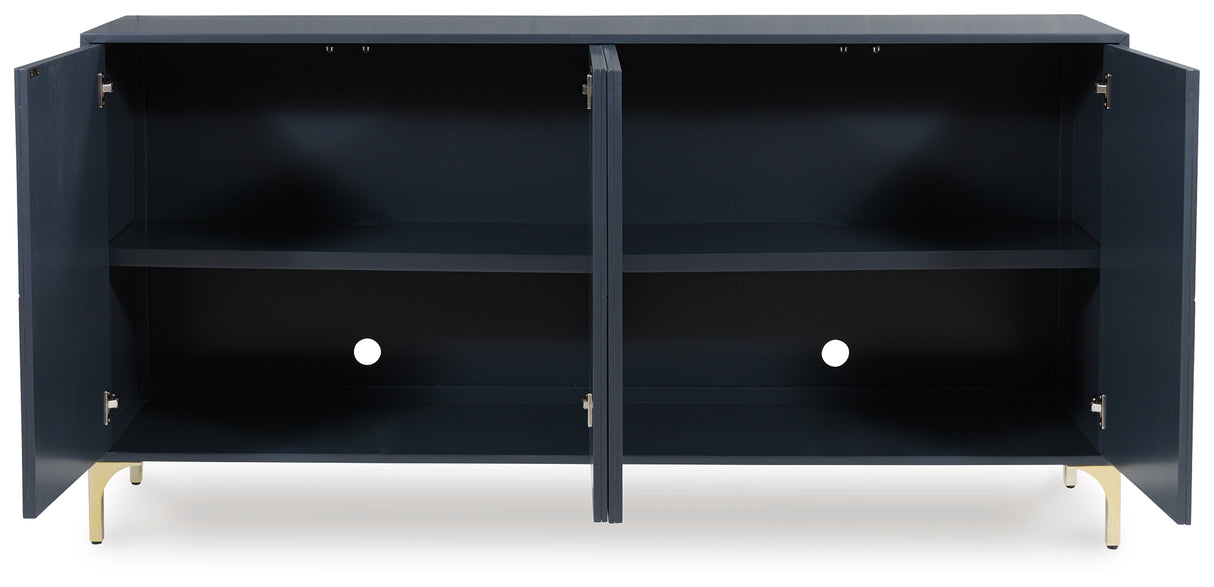 Loirwick Dark Blue Accent Cabinet - A4000677