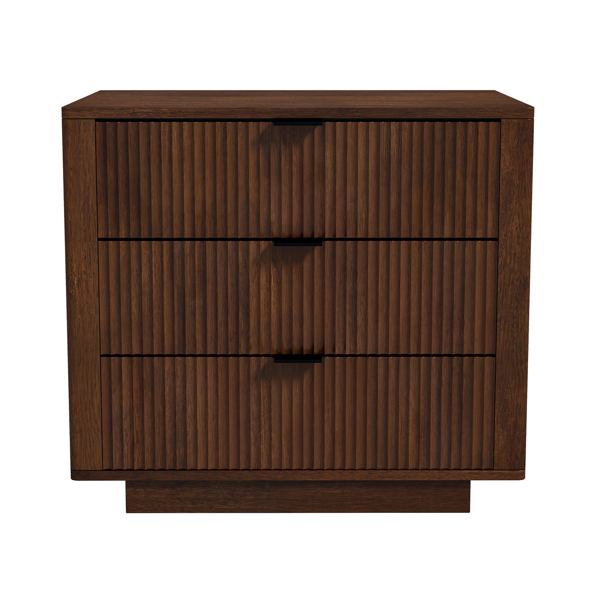 Lola Walnut Nightstand 3-Drawer - NST00700802