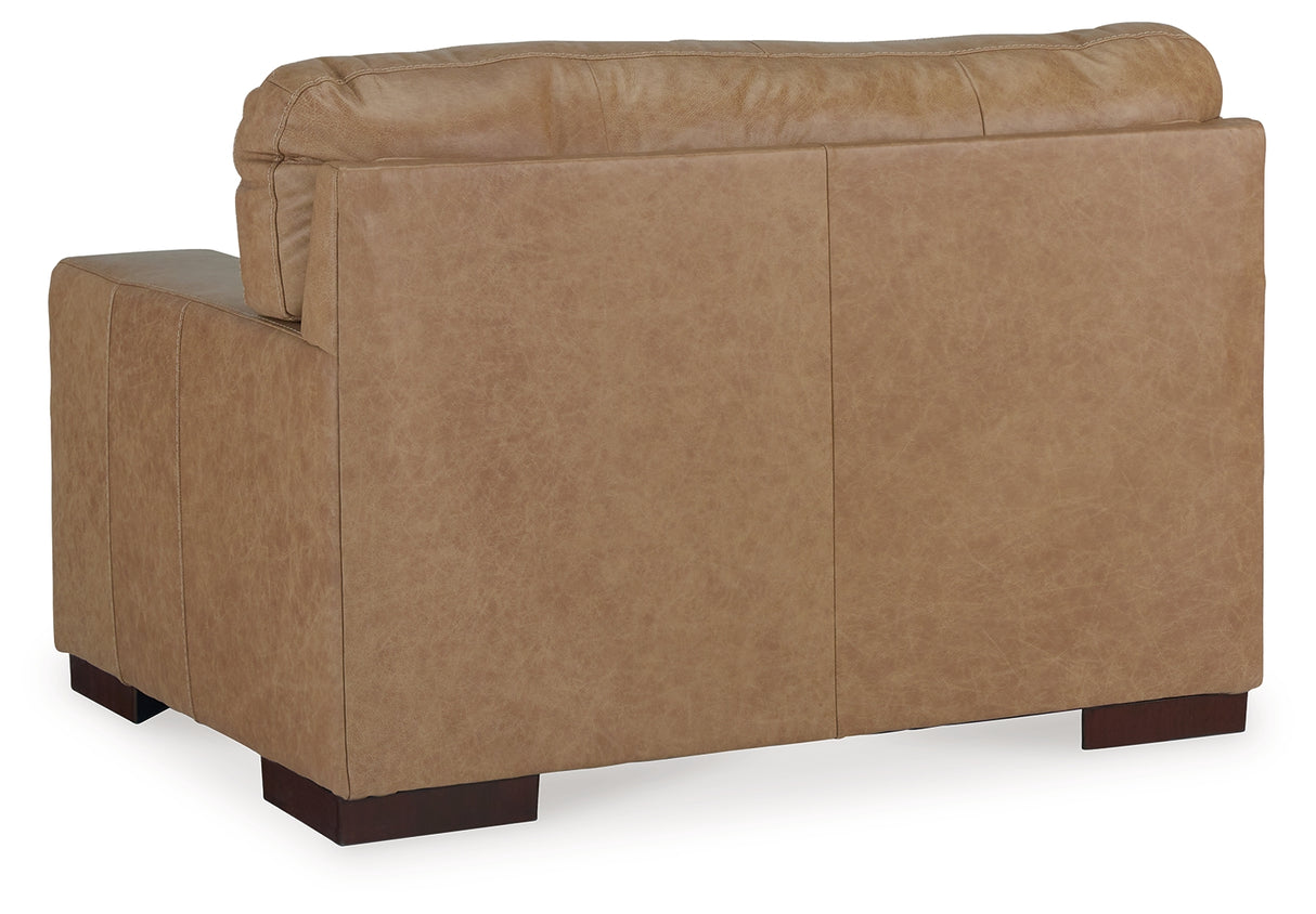 Lombardia Chair and Ottoman in Tumbleweed - PKG015468