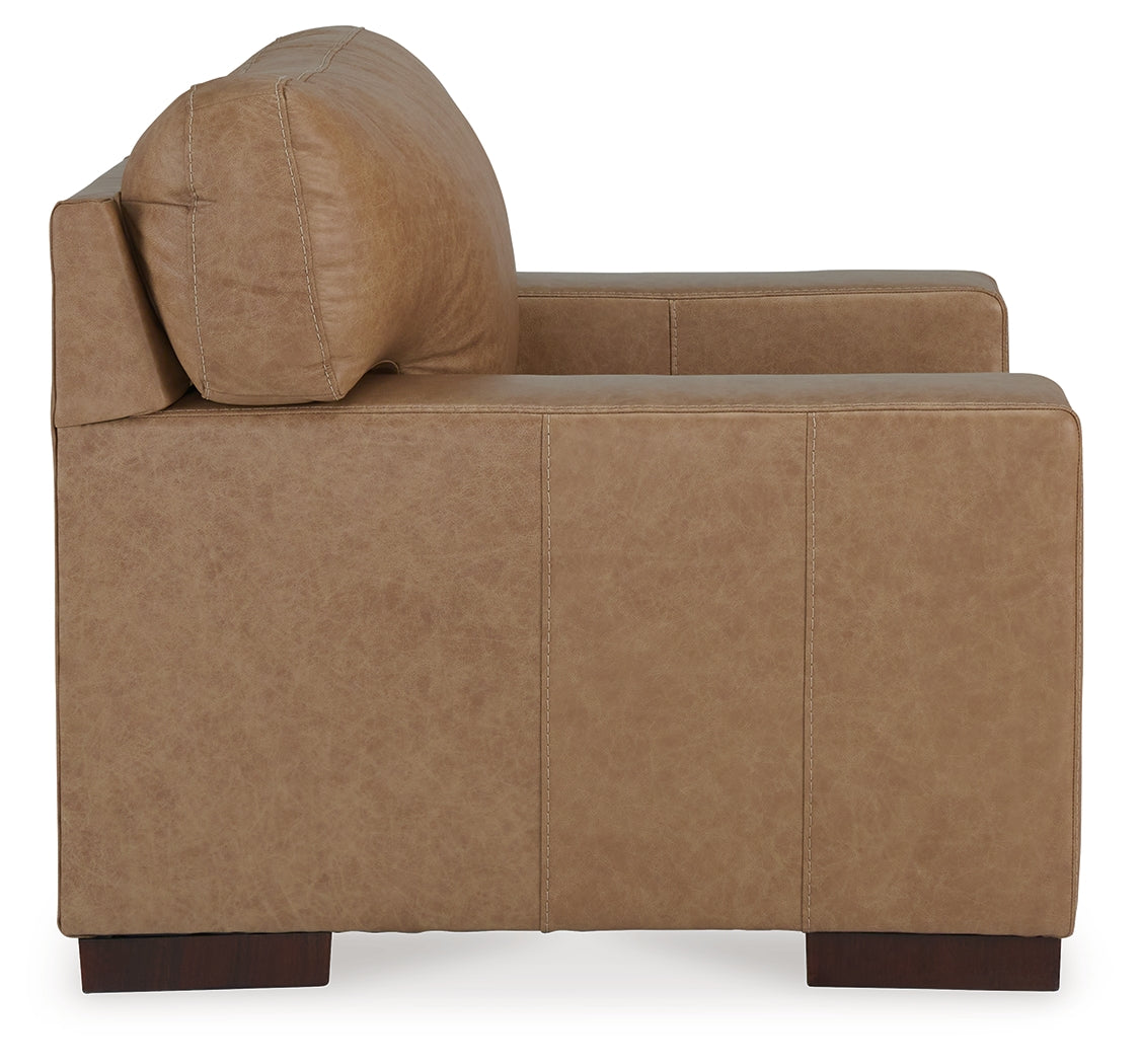 Lombardia Sofa, Loveseat, Chair and Ottoman in Tumbleweed - PKG015470