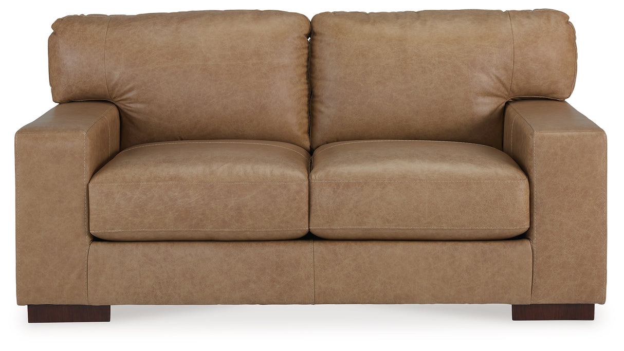 Lombardia Sofa, Loveseat, Chair and Ottoman in Tumbleweed - PKG015470