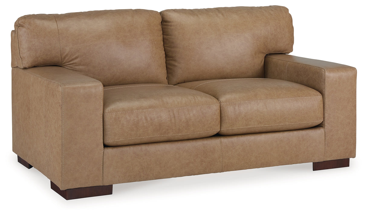 Lombardia Sofa, Loveseat, Chair and Ottoman in Tumbleweed - PKG015470