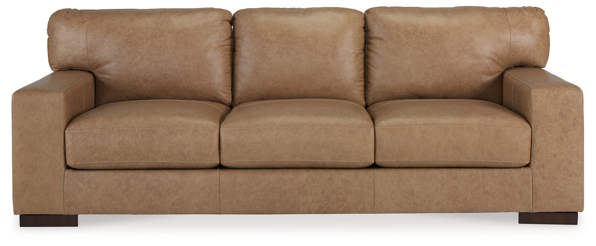 Lombardia Sofa, Loveseat, Chair and Ottoman in Tumbleweed - PKG015470