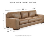 Lombardia Sofa, Loveseat, Chair and Ottoman in Tumbleweed - PKG015470